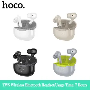 【100% Original】HOCO EQ24 TWS Wireless Headset Bluetooth Earphones BT5.4 With Mic In-ear Headphone Stereo Music Sports