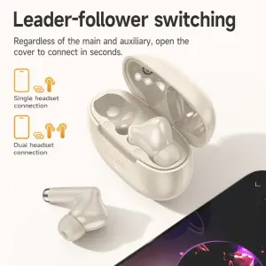【100% Original】HOCO EQ24 TWS Wireless Headset Bluetooth Earphones BT5.4 With Mic In-ear Headphone Stereo Music Sports