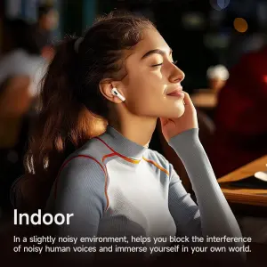 【100% Original】HOCO EQ9 Plus TWS True Wireless Earphone ANC Noise Reduction Bluetooth Headset With Mic In-ear Earphone Touch