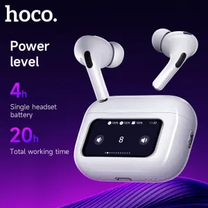 【100% Original】HOCO EW72 TWS True Wireless ANC Noise Reduction Earphone Bluetooth5.4 LED Intelligent Touch Screen Bluetooth