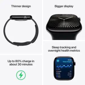 Apple Watch Series 10 GPS 46mm Jet Black