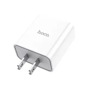 Hoco C81 fast charger with LN cord, 1 USB port 5V 2.1A, US standard plug