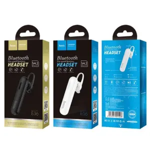 HOCO E36 Free Sound business bluetooth headset creative wireless single ear headset fashion music headset