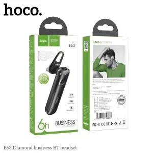 HOCO E63 Bluetooth Headphones Businessman Wireless Headphones Mini Portable Bluetooth 5.0 Headphones Handsfree Phone Mic Call Music For i*s And Android Phone