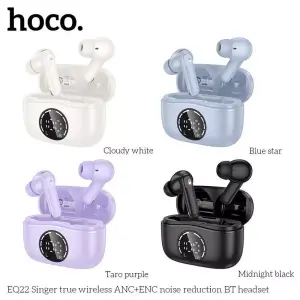 HOCO EQ22 Estrella Wireless Bluetooth Earphone 5.4 ENC Call HIFI Stereo Earbuds Active Noise Cancellation Sport Earphone