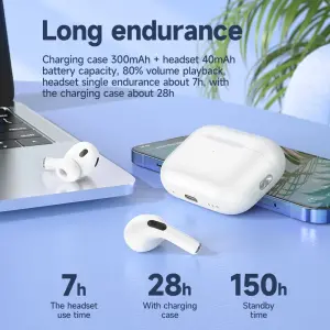 HOCO EW63 TWS True Wireless ANC Noise Reduction Bluetooth Headset BT5.3 Earphones With Mic Touch Control HD Stereo In-ear Sports