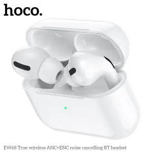 HOCO EW68 TWS True Wireless Headset ANC+ENC Noise Cancelling Bluetooth Earphone BT5.4 HIFI Stereo With Mic Support Sliding Tuning