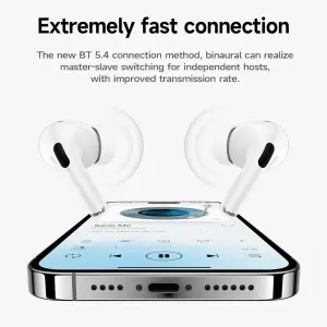 HOCO EW79 Wireless Earphone ANC Noise Reduction Earphone Bluetooth5.4 LED Intelligent Touch Screen Bluetooth Headset With Mic
