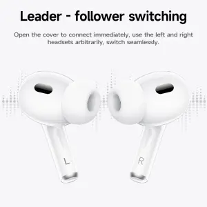 HOCO EW79 Wireless Earphone ANC Noise Reduction Earphone Bluetooth5.4 LED Intelligent Touch Screen Bluetooth Headset With Mic