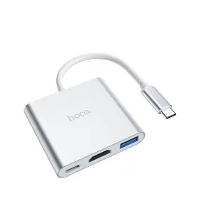 Hoco HB14 adapter converts from Type-C to HDMI, US...