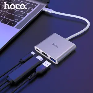 Hoco HB14 adapter converts from Type-C to HDMI, US...