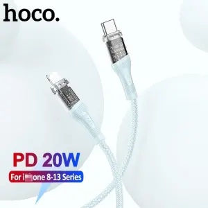 HOCO U111 Type C to L Charging Cable Transparent P...