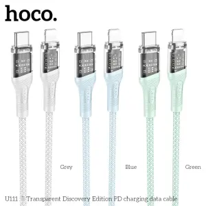 HOCO U111 Type C to L Charging Cable Transparent P...