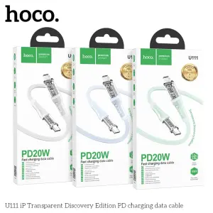 HOCO U111 Type C to L Charging Cable Transparent P...