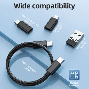 HOCO U114 Original 60W Fast Charging Set 3A Type C to Type-C Fast charge Cable/For Micro to Type-c /Ligh**ing to Type-c / USB