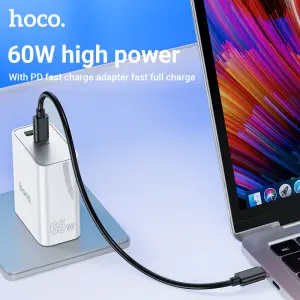 HOCO U114 PD Fast Charging Set 3A Type C to Type-C Fast Charge Cable For Micro to Type-C / to Type-c / USB to Type-C Adapter Mobile Phone