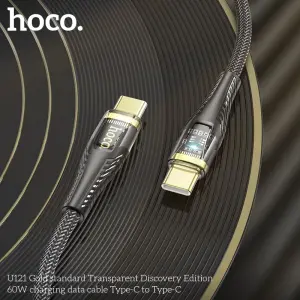 HOCO U121 Fast Charging Cable TypeC to TypeC Port 60W,