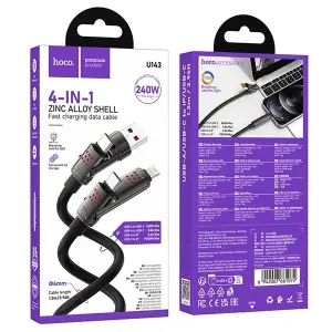 Hoco U143 Multi-head fast charging cable