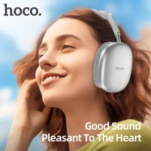 HOCO W35 Air Wireless Headphones Bluetooth Earphone Long Standby Gaming Headset Support Bluetooth 5.3 HIFI Stereo Earphone AUX /TF