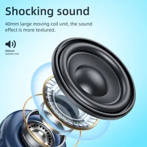 HOCO W41 Wireless Bluetooth Headphones Bluetooth 5.3 Foldable Sports Earphone Stereo Surround Bass Built in Mic Support TF Card AUX