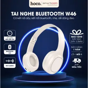 Hoco W46 premium over-ear headphones with super durable battery - Genuine product with 12 months
