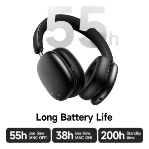 HOCO W63 Wireless Headphones ANC Noise Reduction Bluetooth Headphones BT 5.4 HIFI Stereo Music Sports Running Earphone 500mA