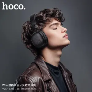 HOCO W64 Over-ear headphones, bluetooth headphones, BT headphone easy to connect and use Long lasting, deterioration