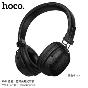 HOCO W64 Over-ear headphones, bluetooth headphones, BT headphone easy to connect and use Long lasting, deterioration