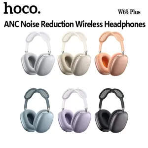 HOCO W65 Plus 100% Original Wireless Headphones ANC Noise Reduction Bluetooth Headphones BT 5.4 HIFI Stereo Sports Running