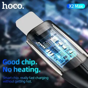 Hoco X2 Max USB to LN charging cable, 3A charging...
