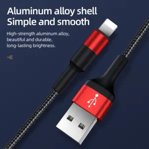 Hoco X26 Data Line 3 in 1 USB Multi Charging Data Cable Fast Charging Cable For i*PH / Micro / Type C Android 1M Charging Cable