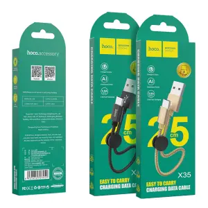 Hoco X35 25cm Charging Data Cable Type C 3A Fast C...