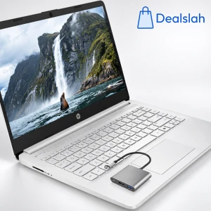 HP 14 Student Laptop 128GB SSD 4GB RAM Natural Sil...