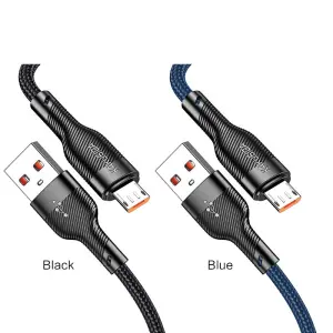 KAKU/kakusiga. KSC-991 Fast Charging Data Cable USB C to Micro Data Cable 1 Meter Black PVC 3A Fast Charging USB Cable