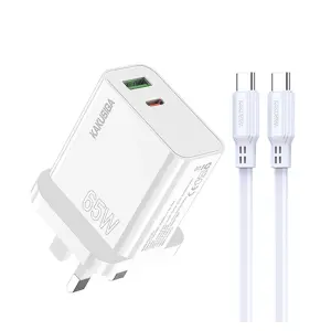 KAKUSIGA KSC-943 SHIPAI Series PD65W Dual Port Fast Charger Set ADAPTER AND CABEL