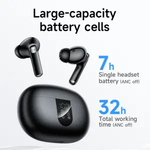【NEW Connect Two Devices】HOCO EQ26 TWS True Wireless Headset ANC+ENC Noise Reduction Bluetooth Earphone With Mic Stereo