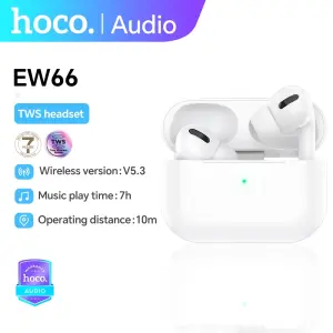 【Previous EW42 Model】HOCO EW66 TWS True Wireless Headset Bluetooth 5.3 Headphones In Ear Earbuds With Mic 7 hours Long Battery