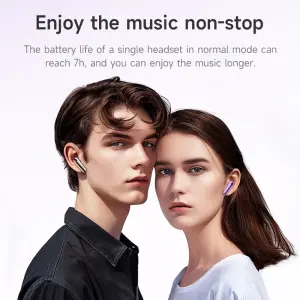 【TWS Use Time: 7 Hours】HOCO EQ11 True Wireless Bluetooth Earphones Bluetooth 5.3 In-Ear Earbuds Touch Stereo Music Sports