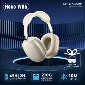 W65 Plus Hoco high-end bluetooth 5.4 earphones with genuine luxurious design