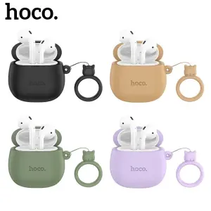 【With Free Earphone Cover】HOCO EW45 True Wireless Bluetooth 5.3 Earphone Headphones TWS Earbuds With Microphone Music